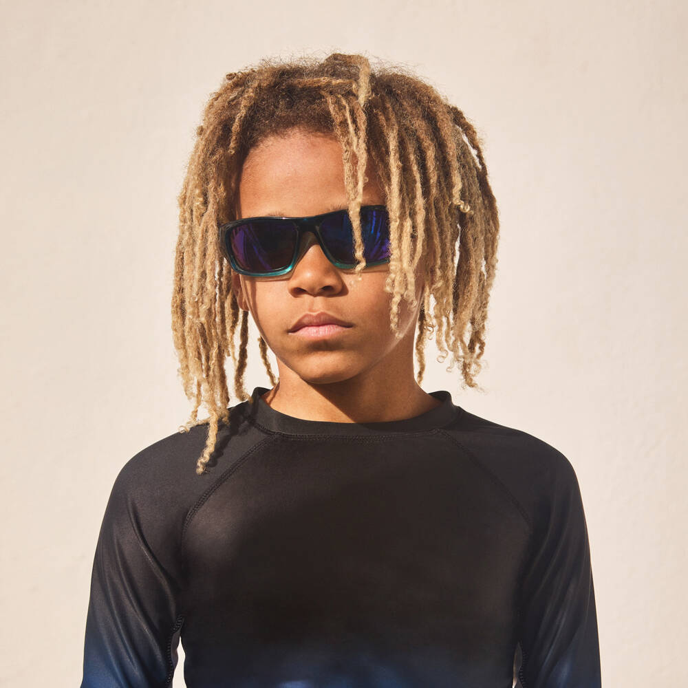 Molo-Boys Blue Mirror Sunglasses (UVA/UVB) | Childrensalon Outlet