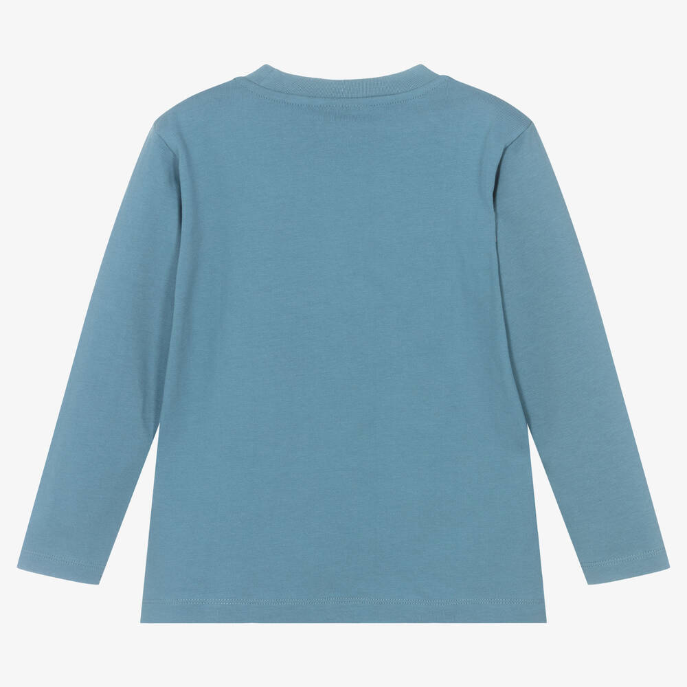 Molo-Голубой топ с леопардом | Childrensalon Outlet