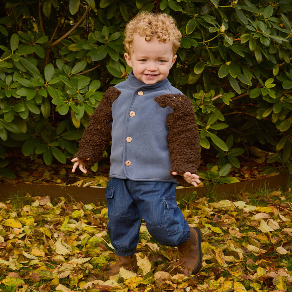 Molo-Boys Blue Organic Cargo Trousers | Childrensalon Outlet