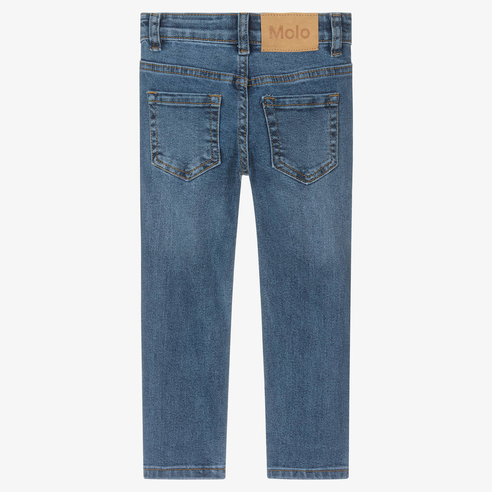 Molo-جينز قطن عضوي دنيم لون أزرق للأولاد | Childrensalon Outlet