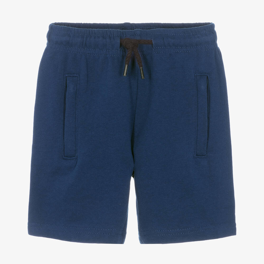 Molo - Short bleu en coton bio garçon | Childrensalon
