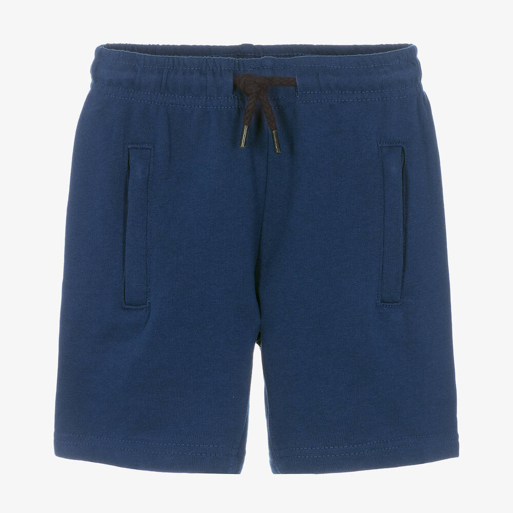 Molo-Boys Blue Organic Cotton Shorts | Childrensalon Outlet