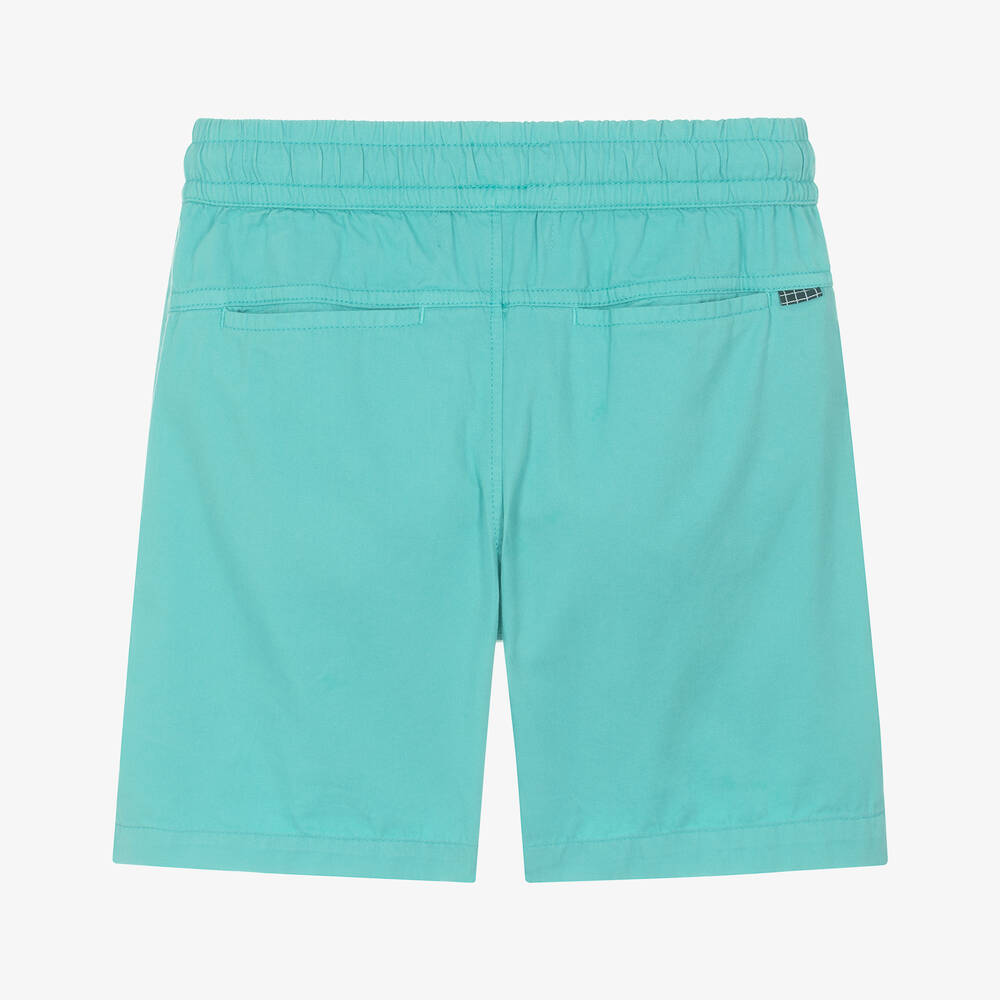 Molo-Boys Blue Organic Cotton Shorts | Childrensalon Outlet