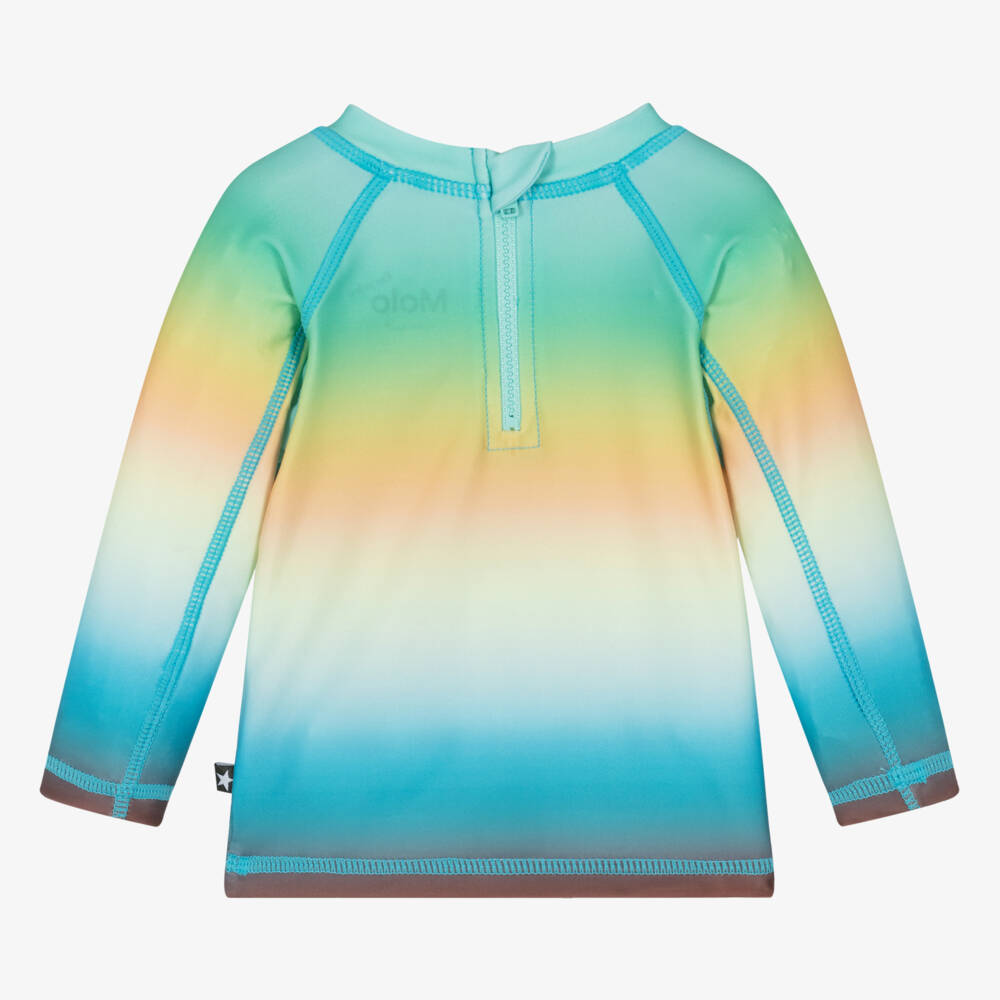 Molo-Boys Blue Palm Sun Guard Top | Childrensalon Outlet