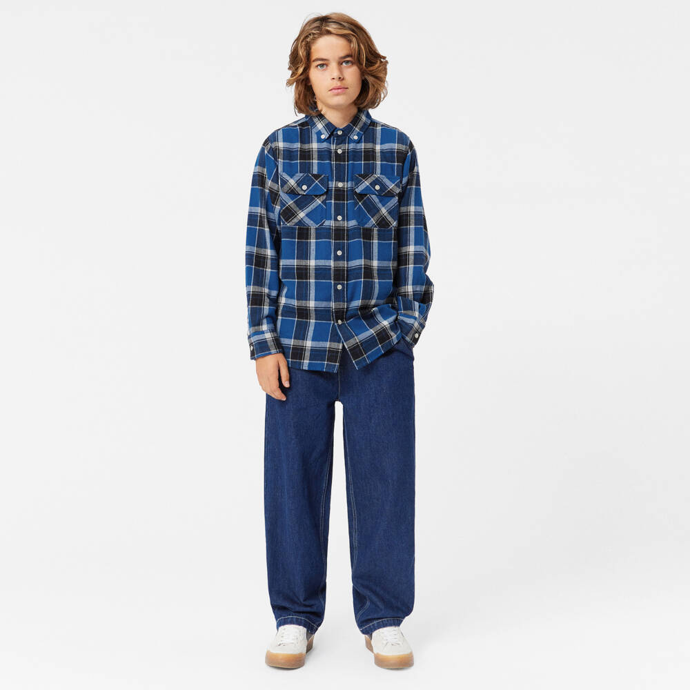 Molo-قميص كاروهات قطن عضوي فلانل للأولاد | Childrensalon Outlet