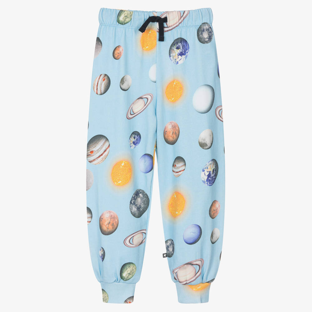 Molo - Blaue Planeten-Jogginghose (J) | Childrensalon