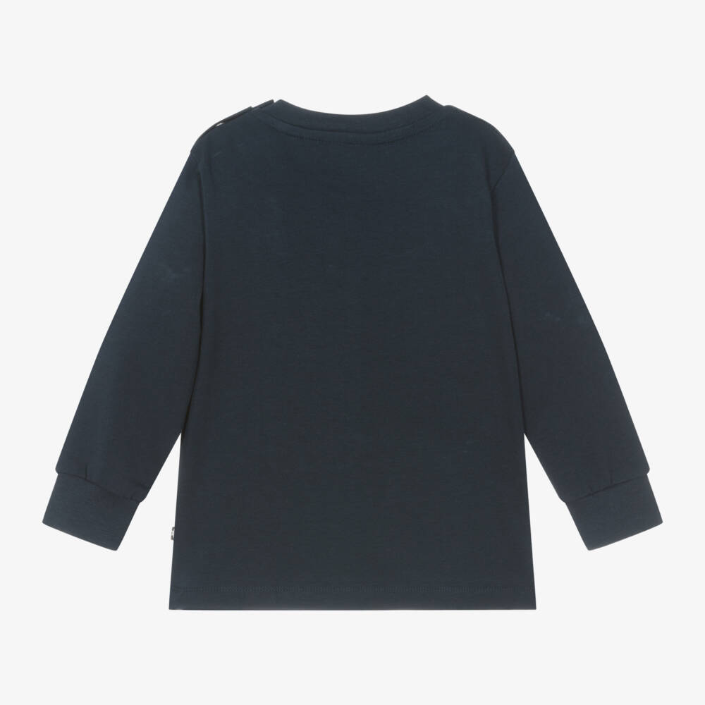 مولو-توب بطبعة دب بولر قطن  لون كحلي للمواليد | Childrensalon Outlet