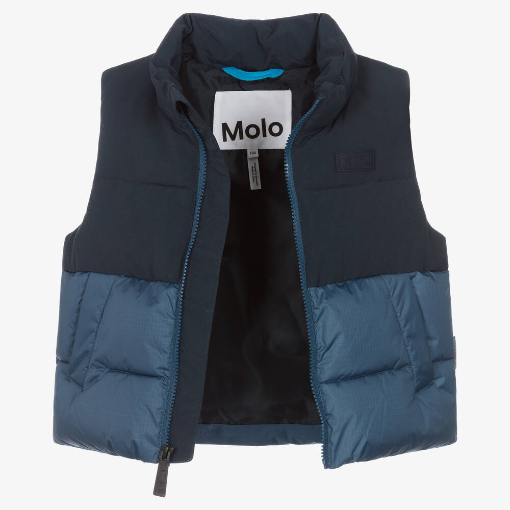 Molo-جيليه بافر بوجهين لون أزرق وكحلي للأولاد | Childrensalon Outlet