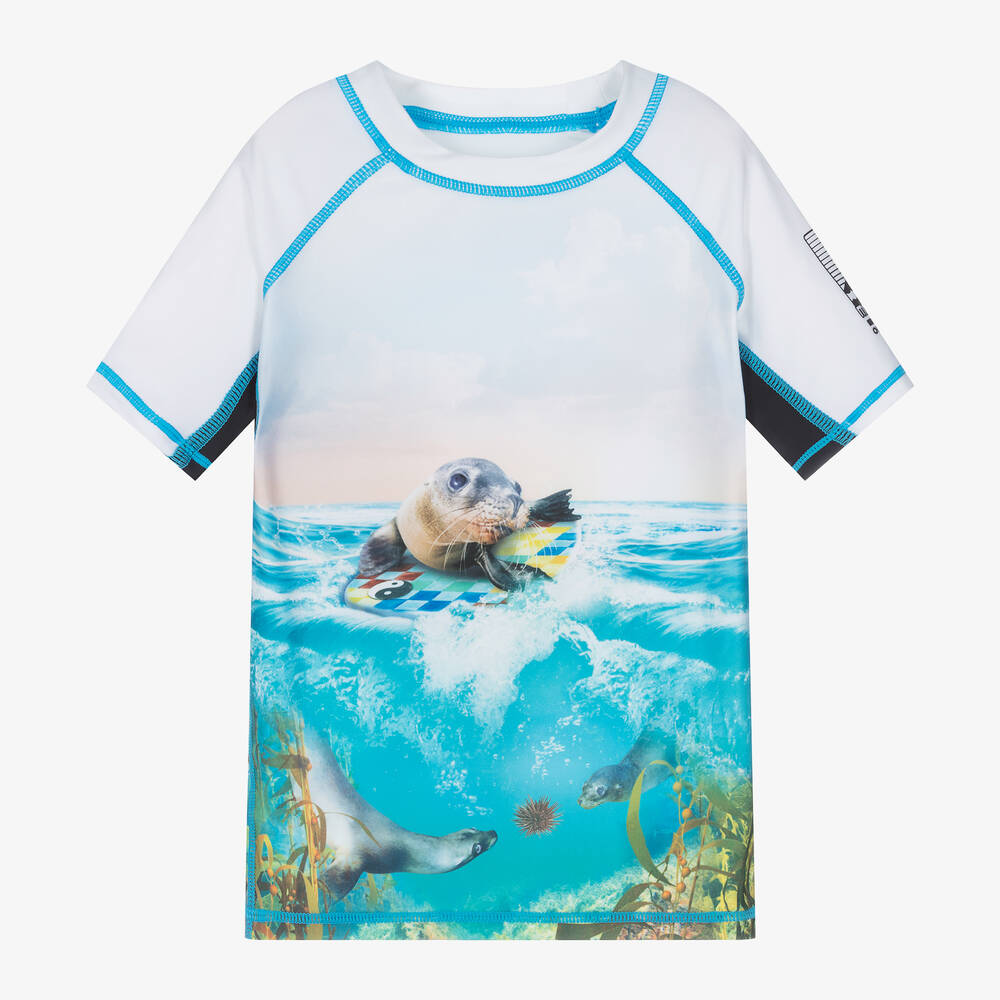 Molo-توب سباحة لون أزرق تركواز للأولاد (UPF50+) | Childrensalon Outlet