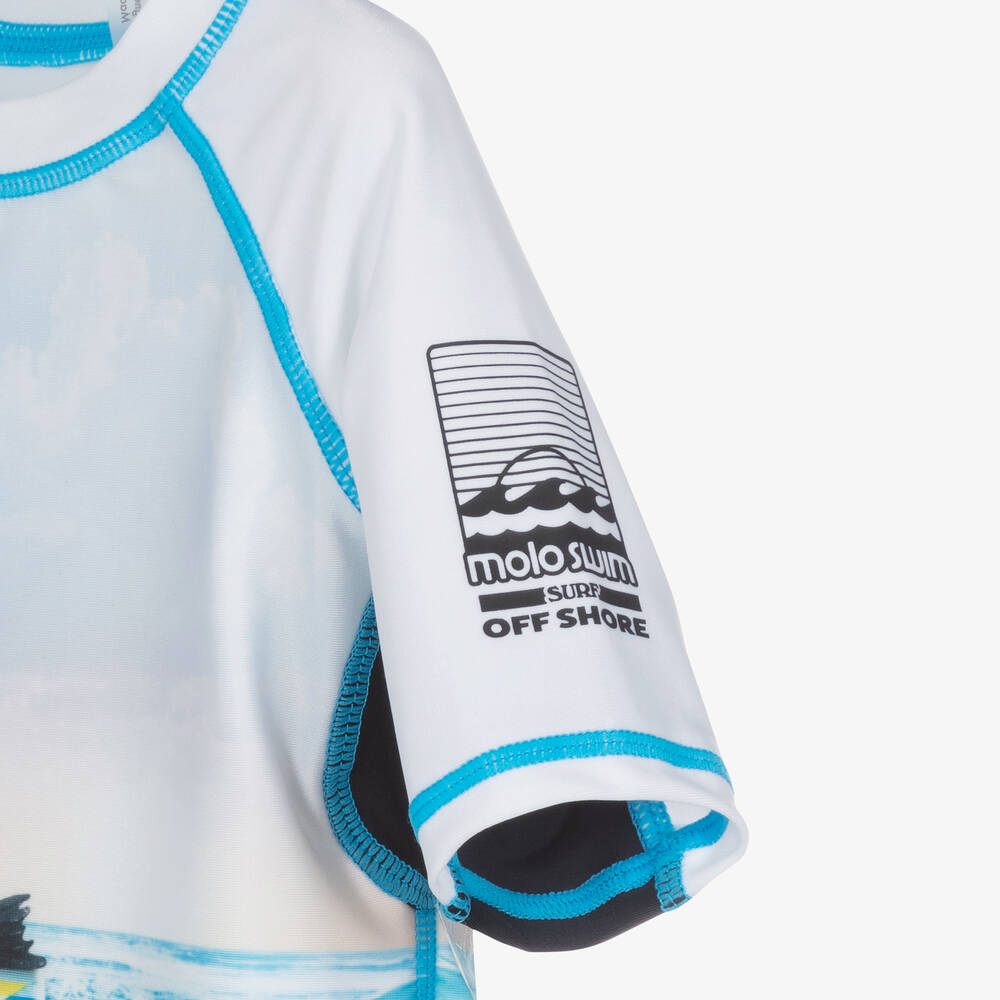 Molo-Boys Blue Sea Lion Swim Top (UPF50+) | Childrensalon Outlet