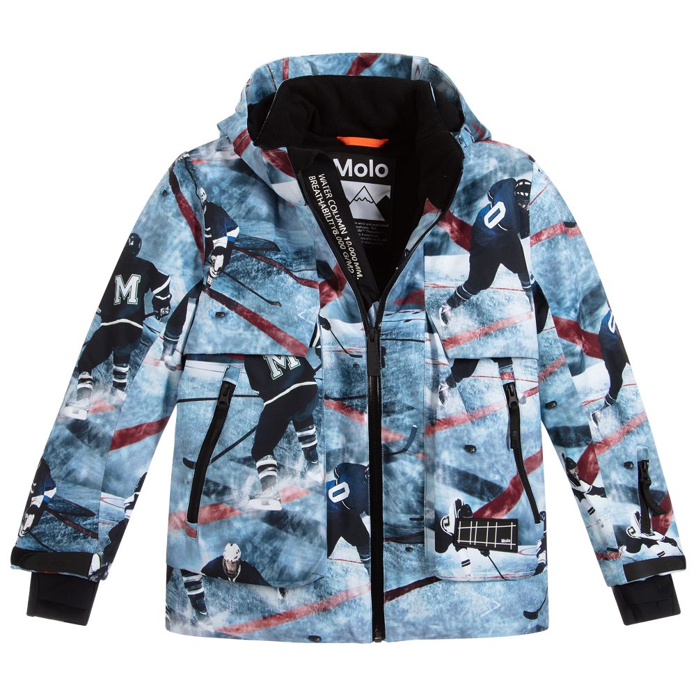 Molo-Boys Blue Ski Jacket  | Childrensalon Outlet