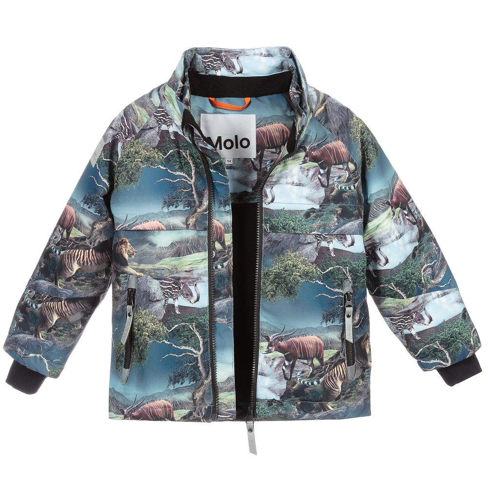 مولو-جاكيت تزلج واقي من المطر لون أزرق للأولاد | Childrensalon Outlet