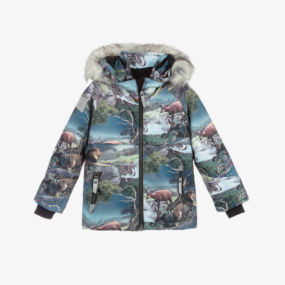 Molo-Boys Blue Ski Jacket | Childrensalon Outlet