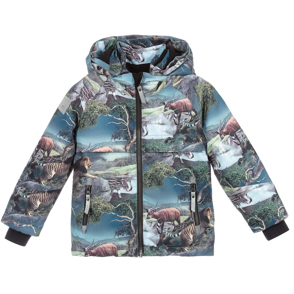 مولو-جاكيت تزلج واقي من المطر لون أزرق للأولاد | Childrensalon Outlet