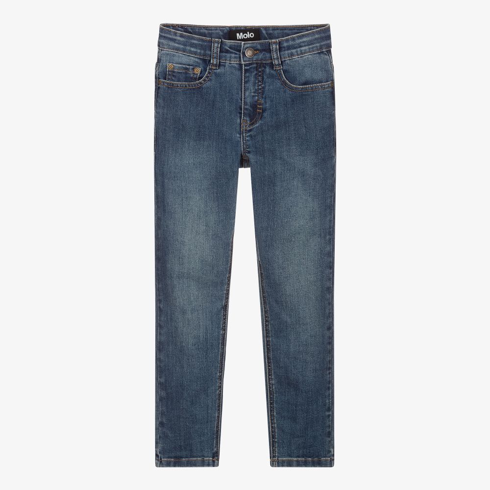 Molo - Синие зауженные джинсы для мальчиков | Childrensalon