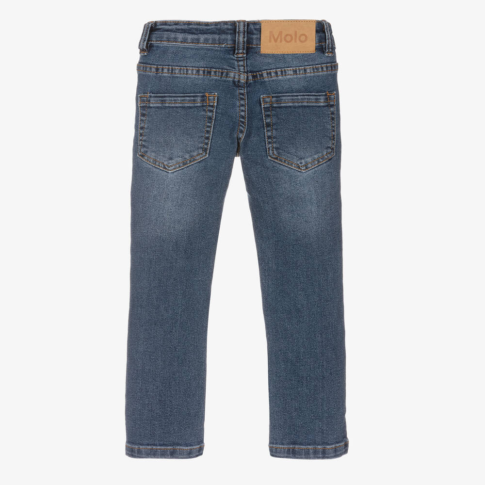 Molo-جينز سليم- فيت قطن دنيم عضوي لون أزرق للأولاد | Childrensalon Outlet