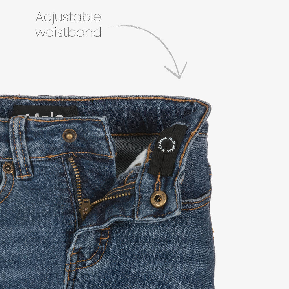 Molo-جينز سليم- فيت قطن دنيم عضوي لون أزرق للأولاد | Childrensalon Outlet