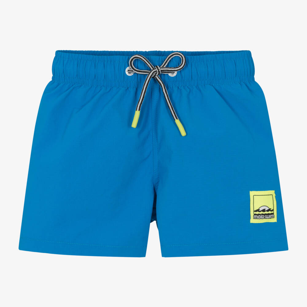 Molo-Boys Blue Swim Shorts (UPF50+) | Childrensalon Outlet
