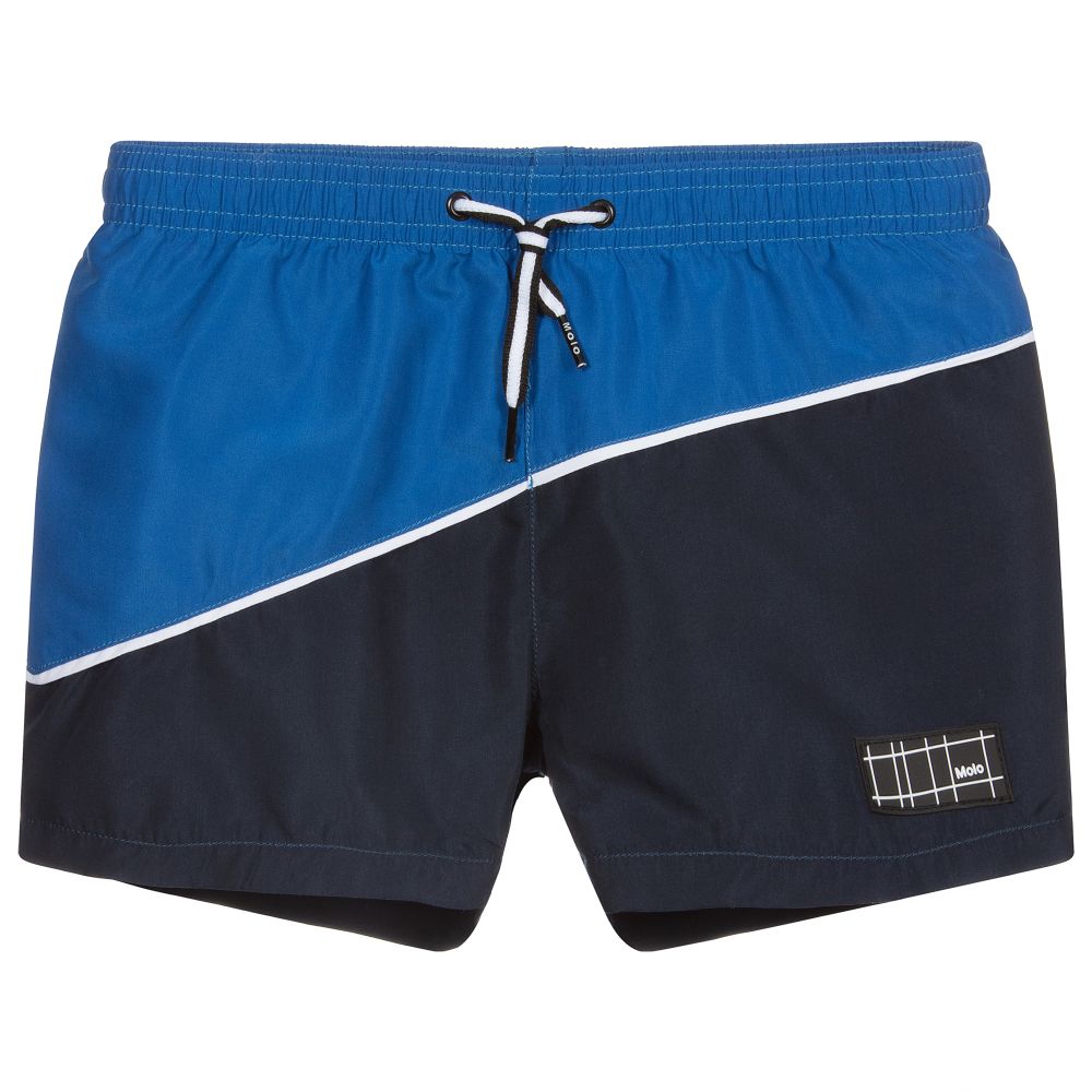 Molo - Boys Blue Swimshorts (UPF50+) | Childrensalon