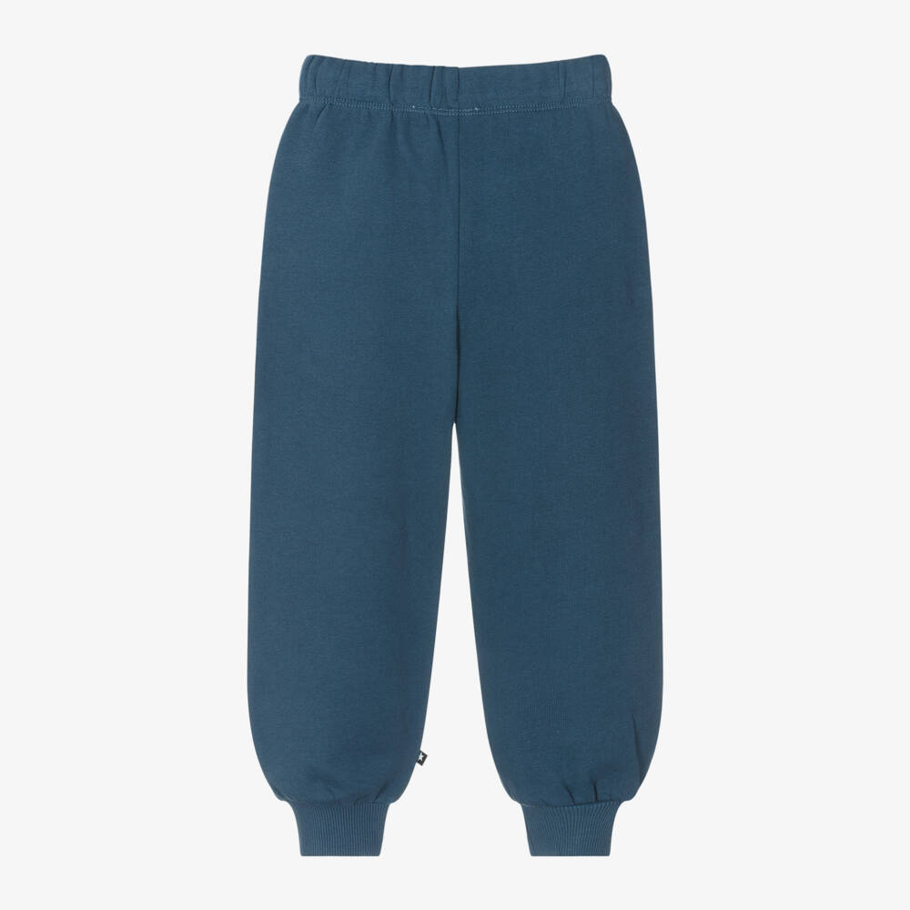 Molo-Boys Blue Teddy Embroidered Joggers | Childrensalon Outlet