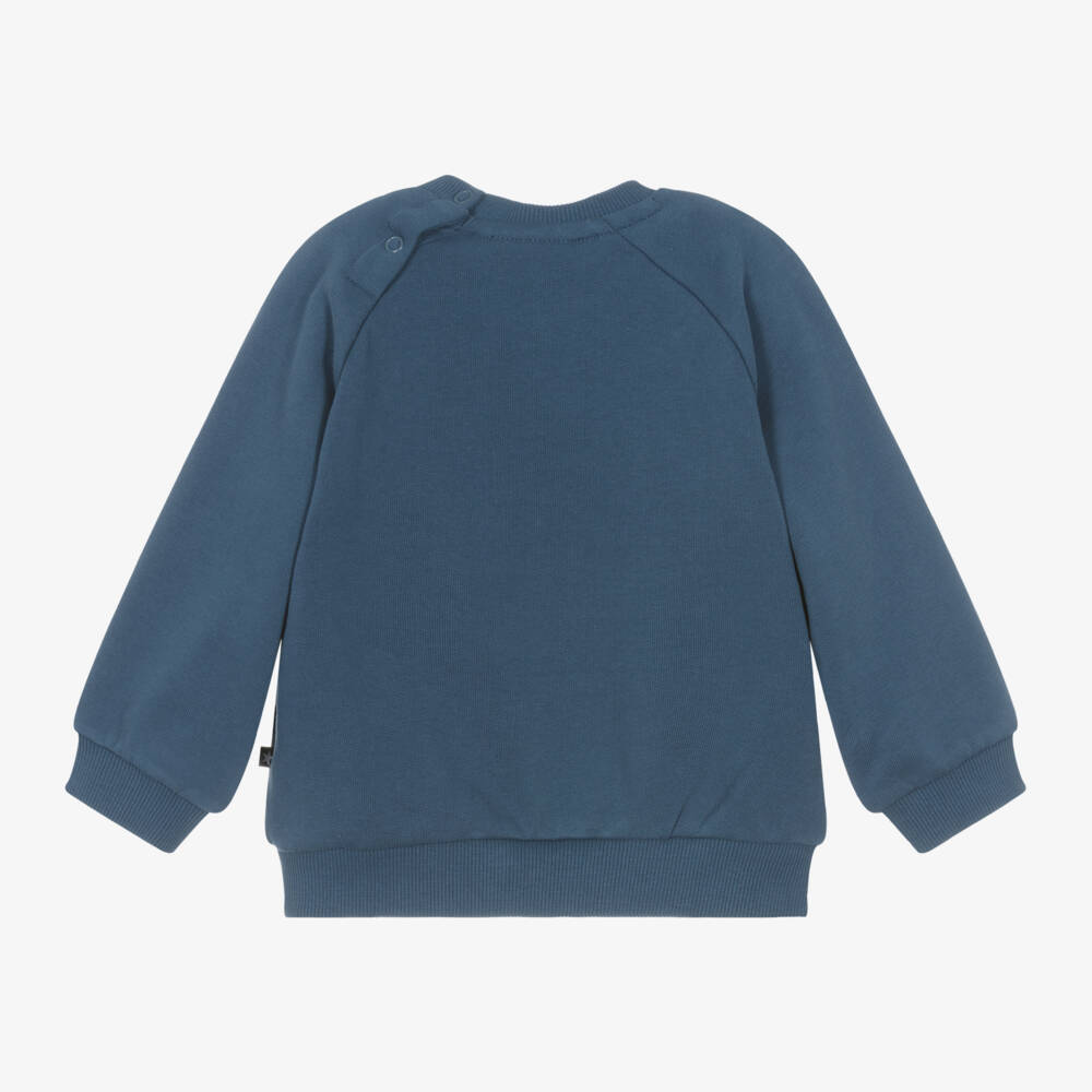 Molo-Boys Blue Teddy Jumper | Childrensalon Outlet