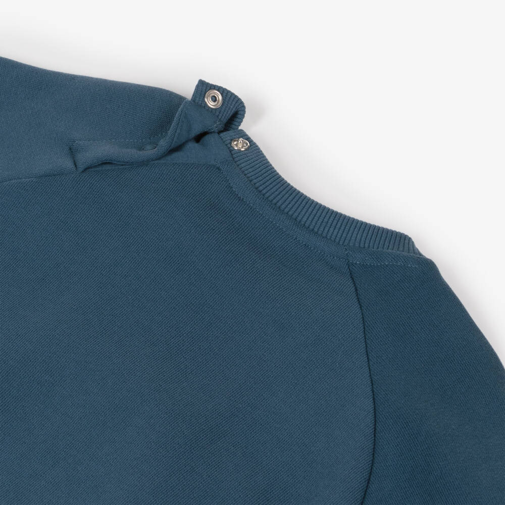 Molo-Boys Blue Teddy Jumper | Childrensalon Outlet