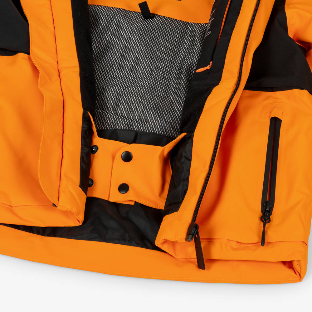 Molo-Boys Bright Orange Technical Ski Jacket | Childrensalon Outlet