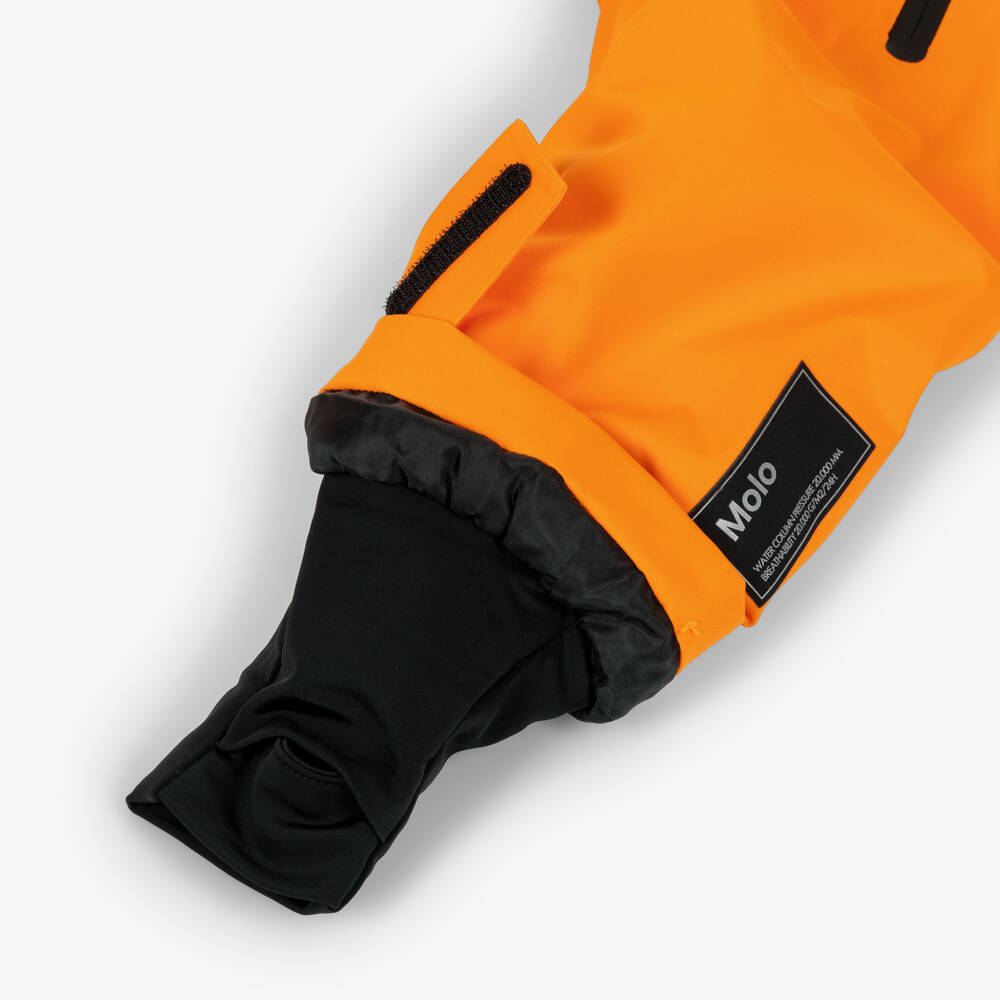 Molo-Boys Bright Orange Technical Ski Jacket | Childrensalon Outlet