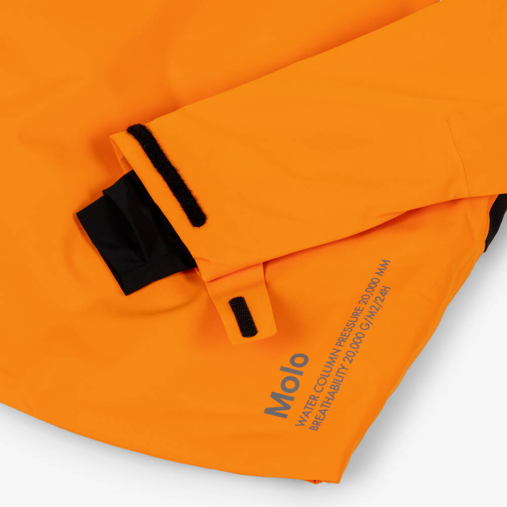 Molo-Boys Bright Orange Technical Ski Jacket | Childrensalon Outlet