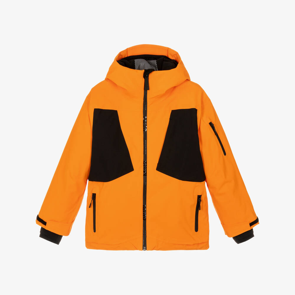 Molo-Boys Bright Orange Technical Ski Jacket | Childrensalon Outlet