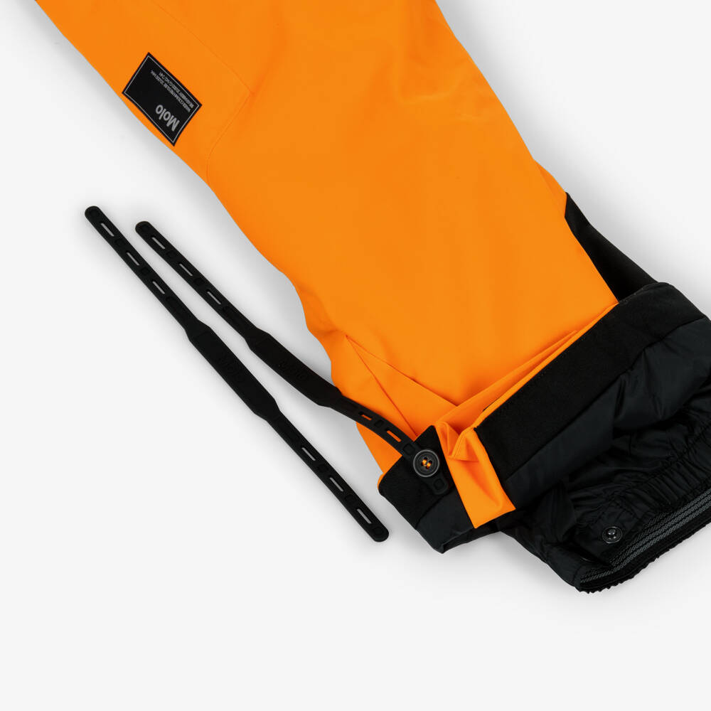 Molo-Boys Bright Orange Waterproof Ski Trousers | Childrensalon Outlet