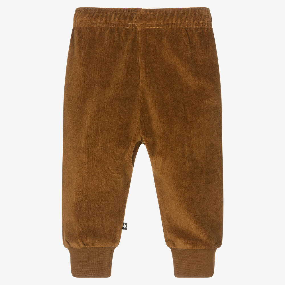 Molo-Коричневые велюровые джоггеры для мальчиков | Childrensalon Outlet