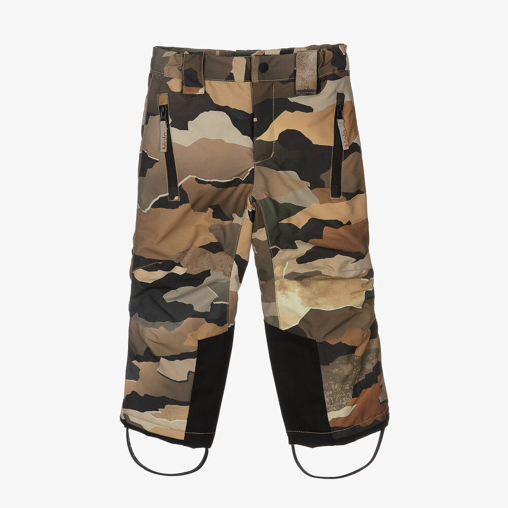 Molo - Pantalon de ski vert camouflage | Childrensalon