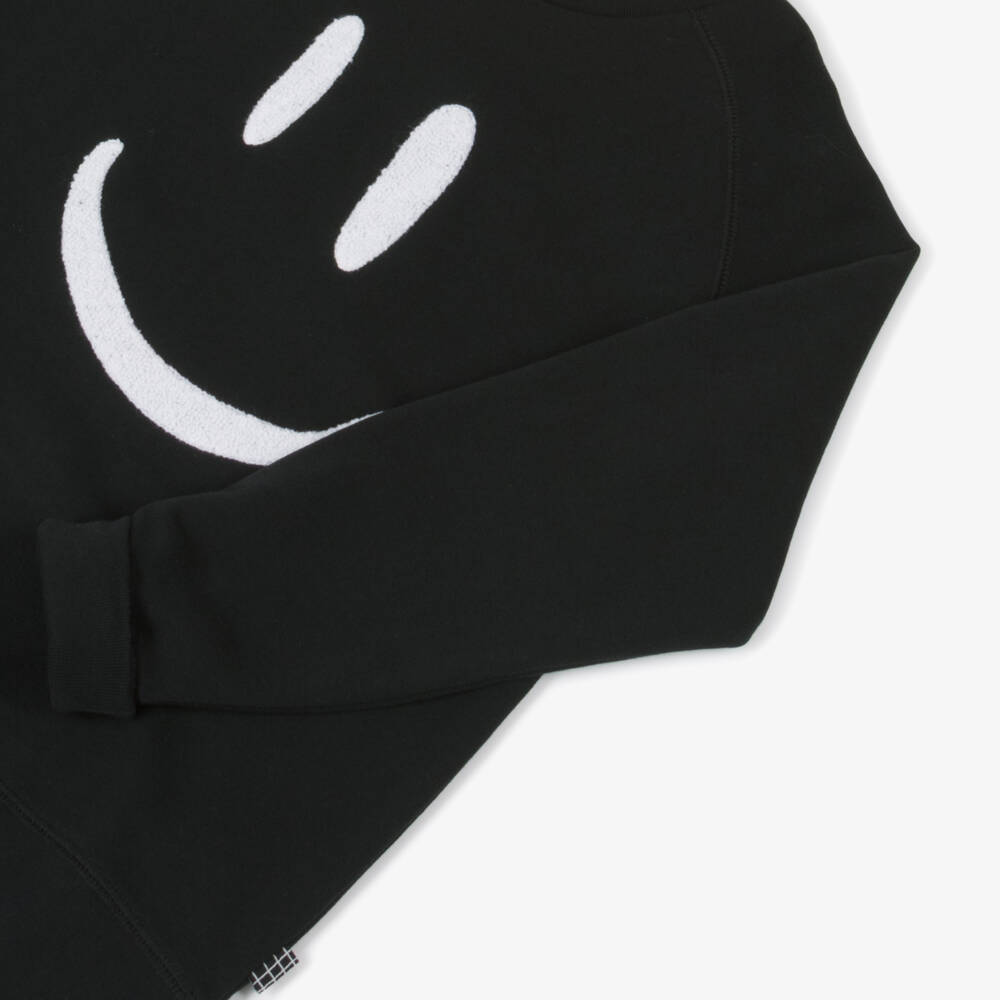 Molo-Boys Charcoal Happy Face Pullover | Childrensalon Outlet