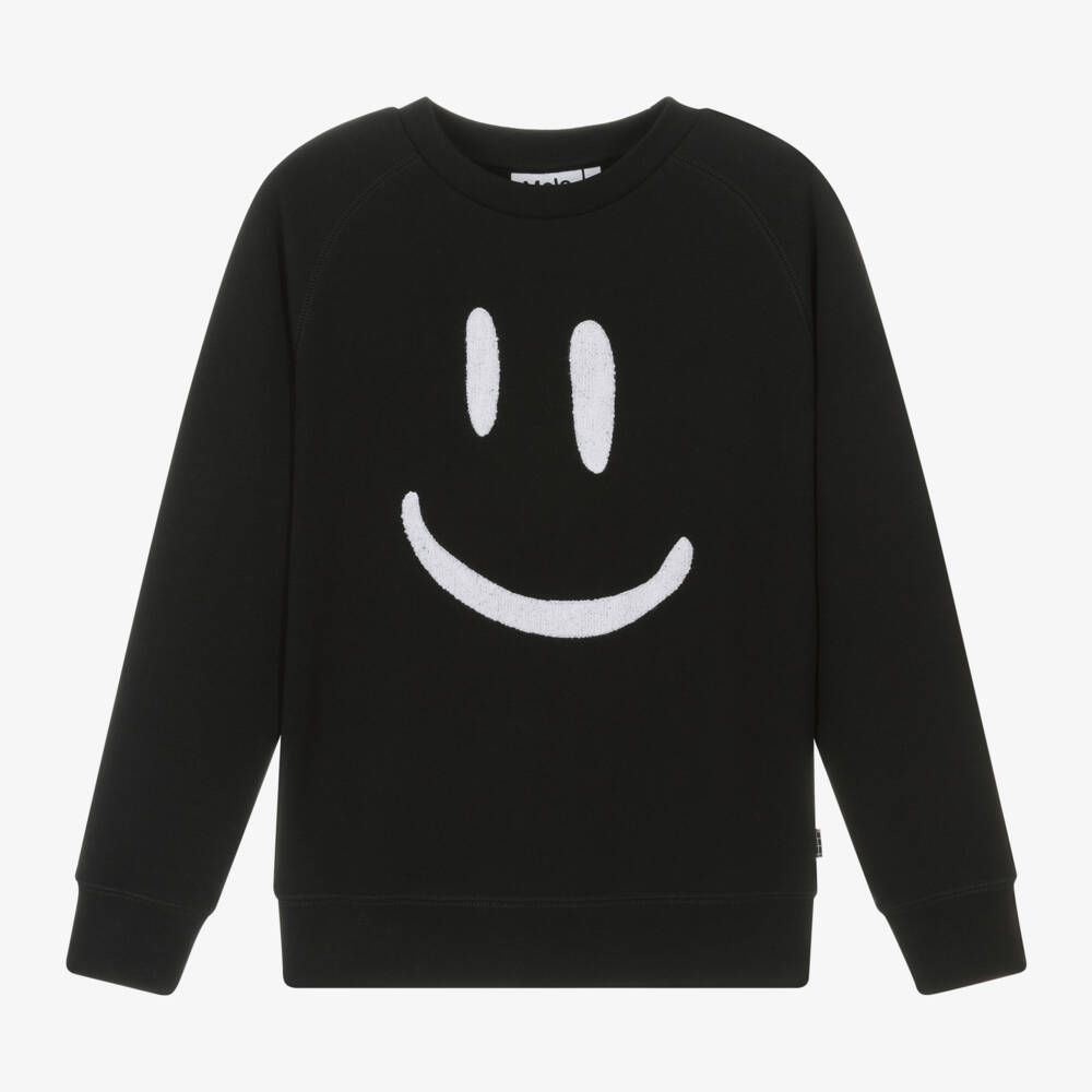 Molo-Свитшот с улыбкой для мальчиков угольного цвета | Childrensalon Outlet