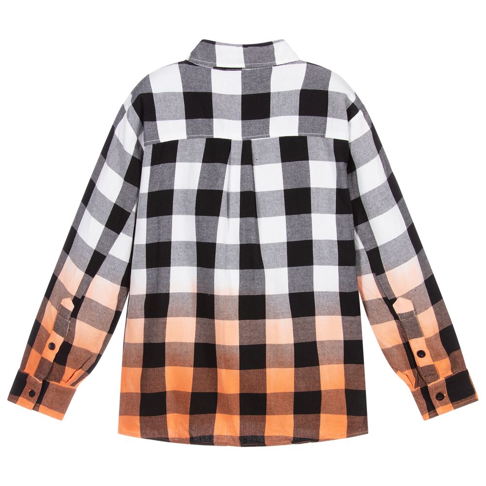 Molo-Boys Checked Cotton Shirt | Childrensalon Outlet