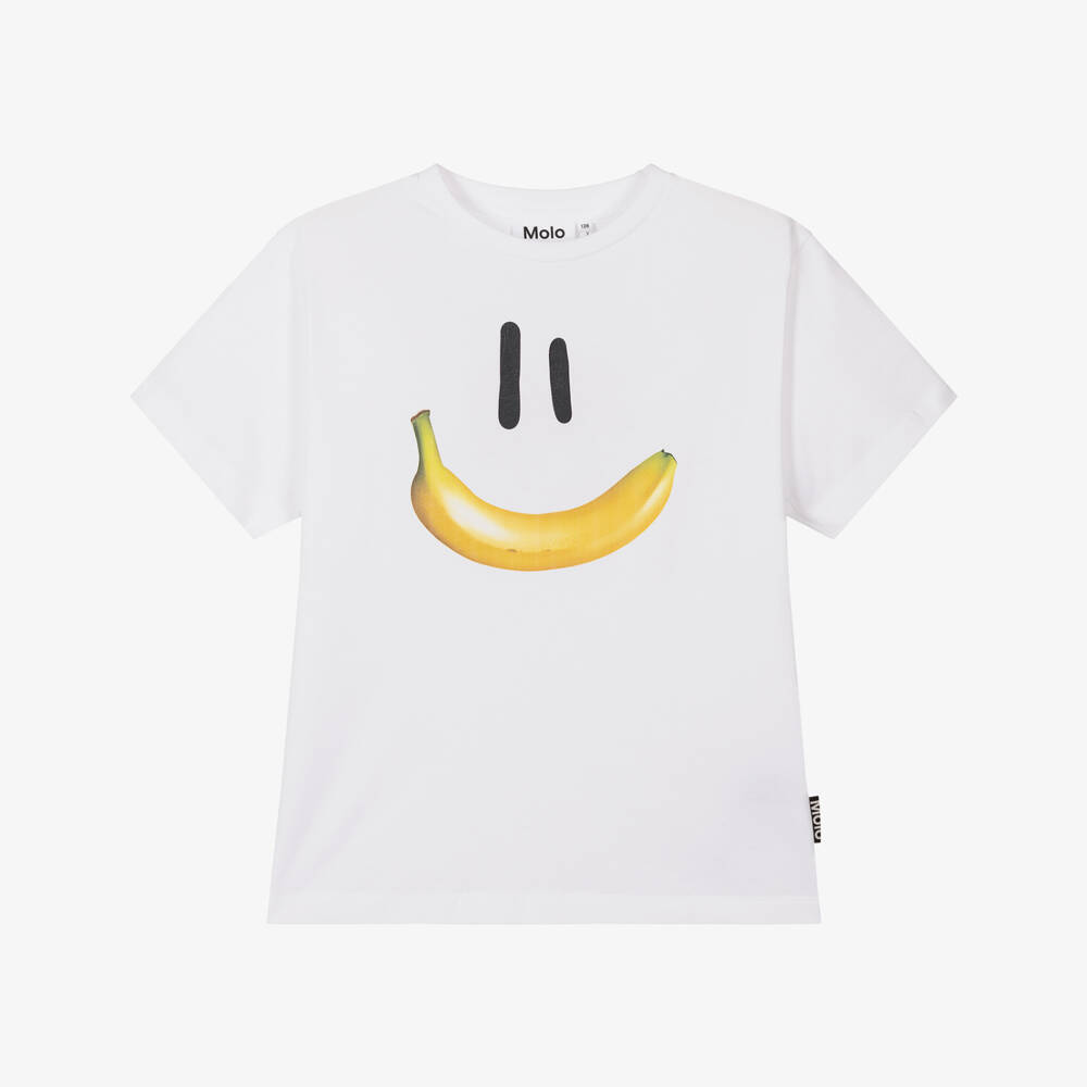 Molo-Boys Cheerful Banana Cotton Tee | Childrensalon Outlet