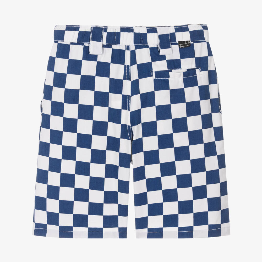 Molo-Boys Classic Blue Check Shorts | Childrensalon Outlet