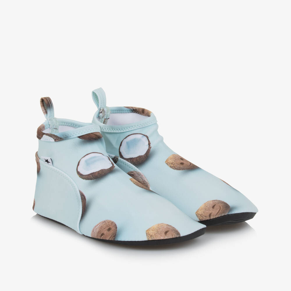 Molo-Boys Coconut Print Aqua Shoes | Childrensalon Outlet