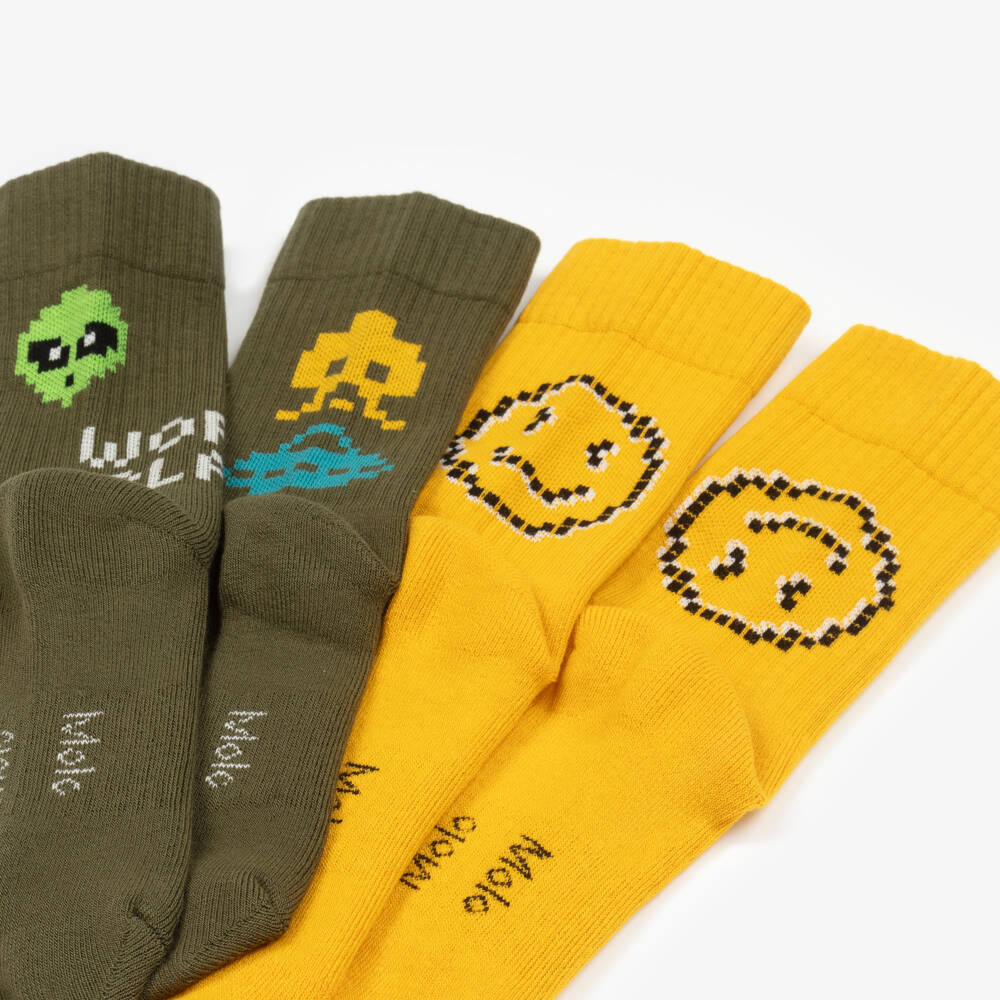 Molo-Boys Colourful Cotton Socks Duo | Childrensalon Outlet