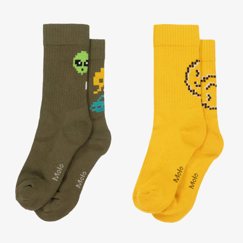 Molo-Boys Colourful Cotton Socks Duo | Childrensalon Outlet