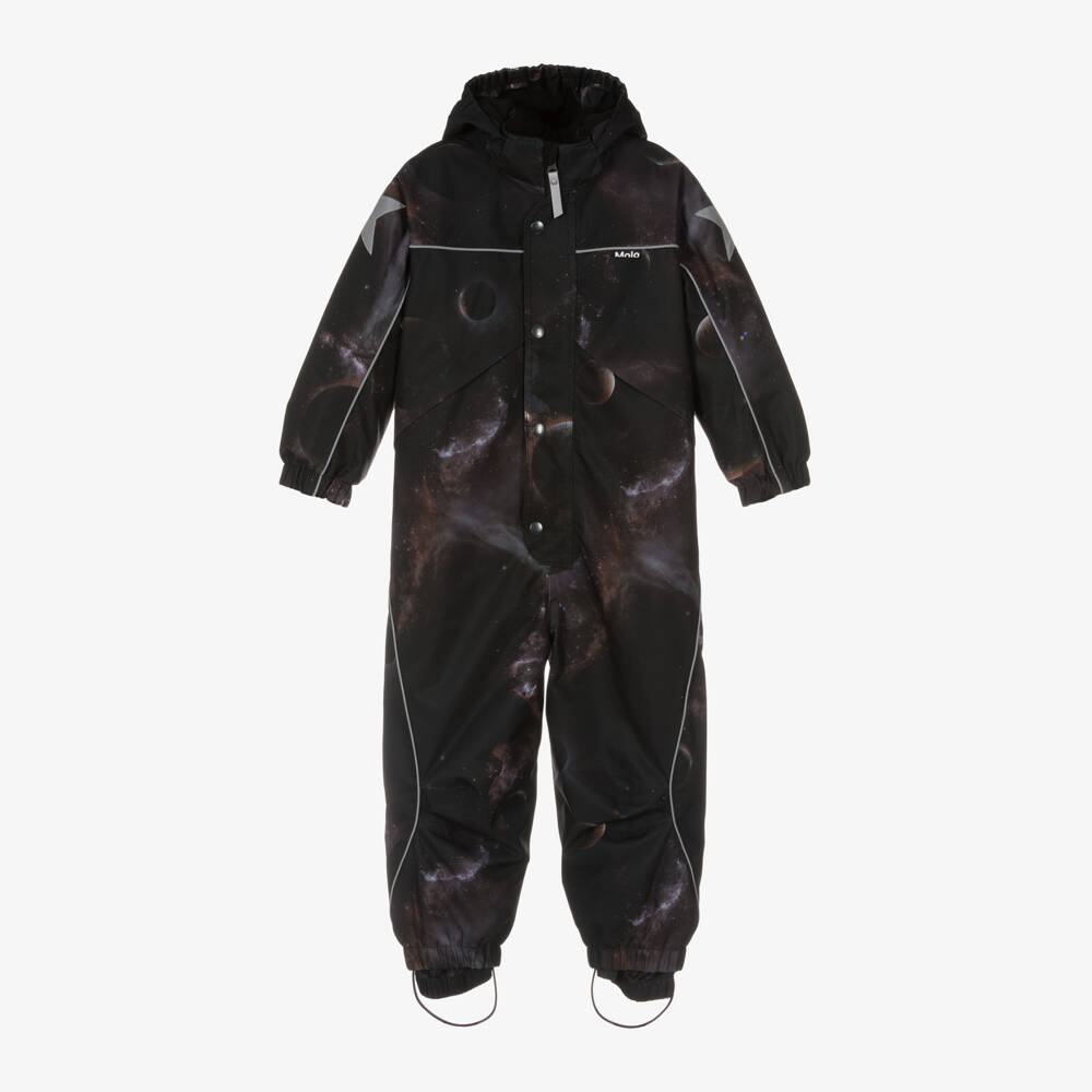Molo-Boys Cosmic Black Insulated Snowsuit | Childrensalon Outlet