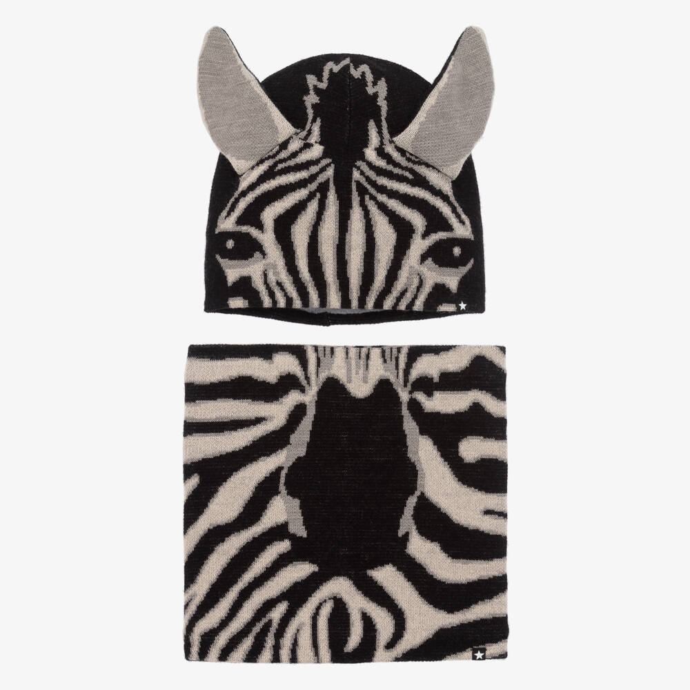 Molo-Boys Cosy Knit Zebra Set | Childrensalon Outlet