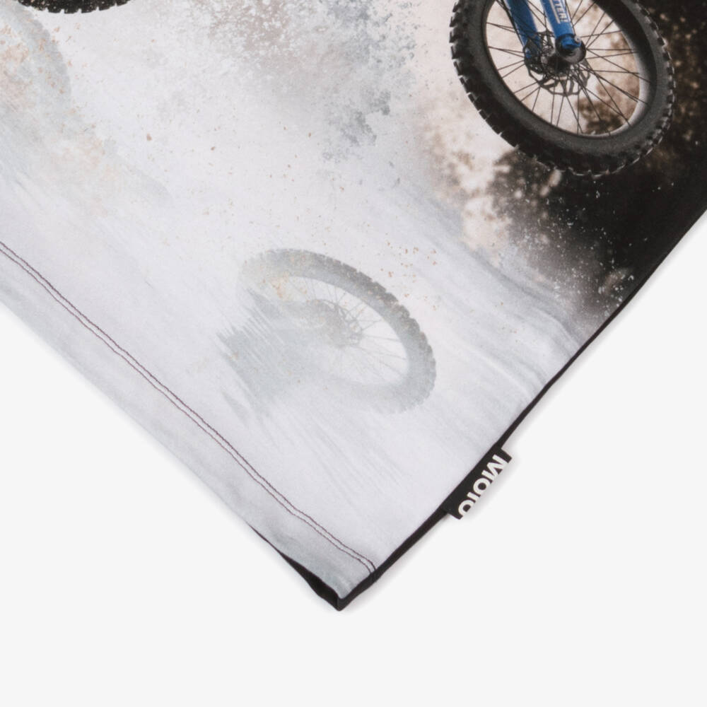 Molo-Футболка байкерская хлопковая черная для мальчиков | Childrensalon Outlet