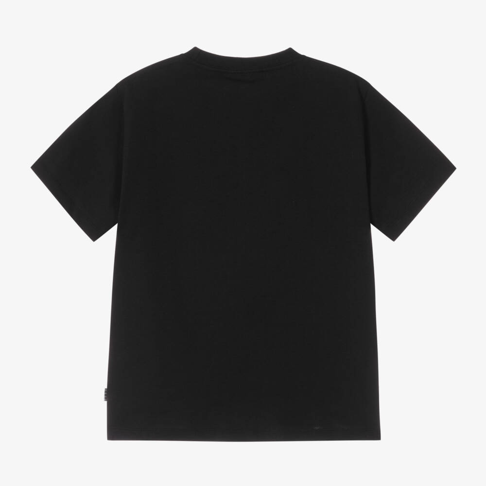 Molo-Boys Cotton Black Sports Tee | Childrensalon Outlet