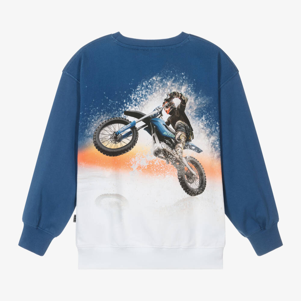 Molo-Boys Cotton Blue Adventure Top | Childrensalon Outlet