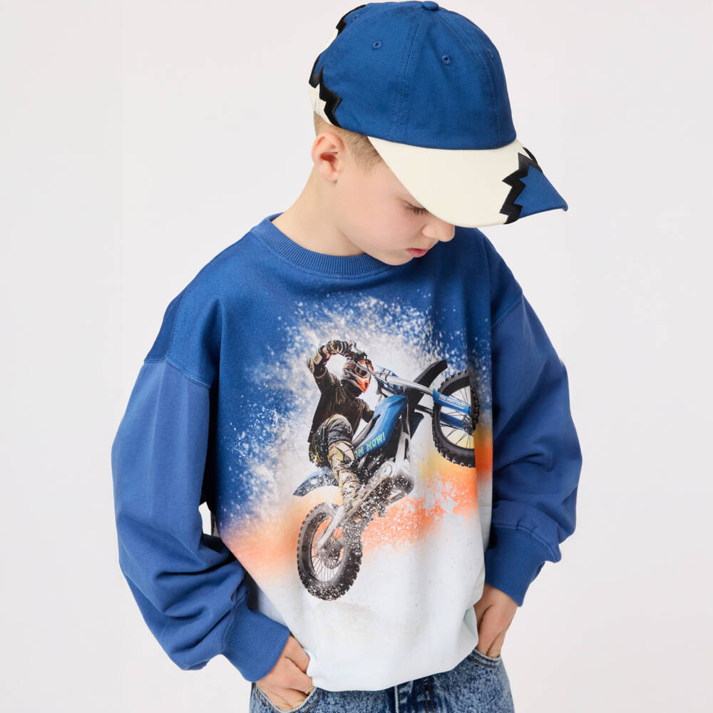 Molo-Boys Cotton Blue Adventure Top | Childrensalon Outlet