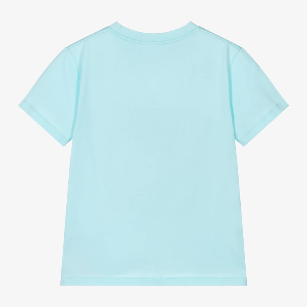 Molo-Boys Cotton Blue Soccer Tee | Childrensalon Outlet