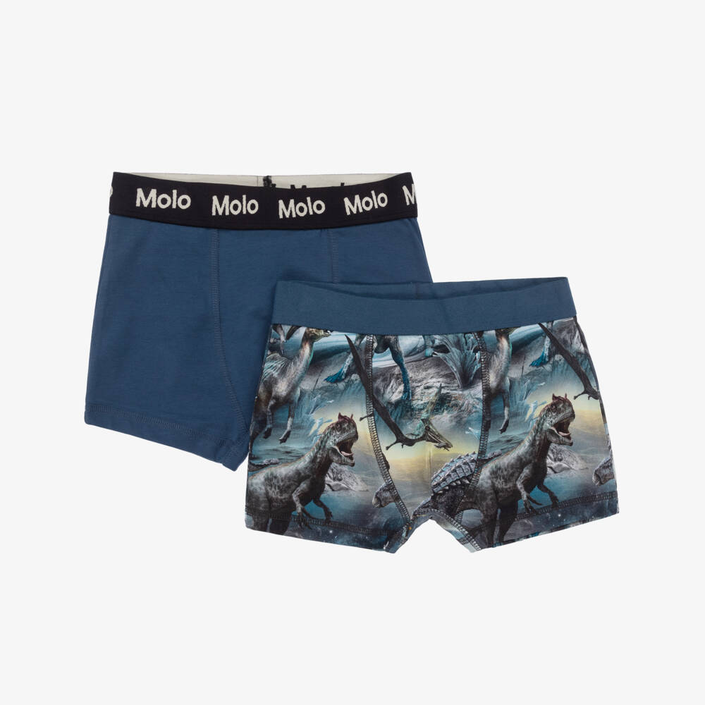 Molo-Boys Cotton Dinosaur Boxer Shorts | Childrensalon Outlet