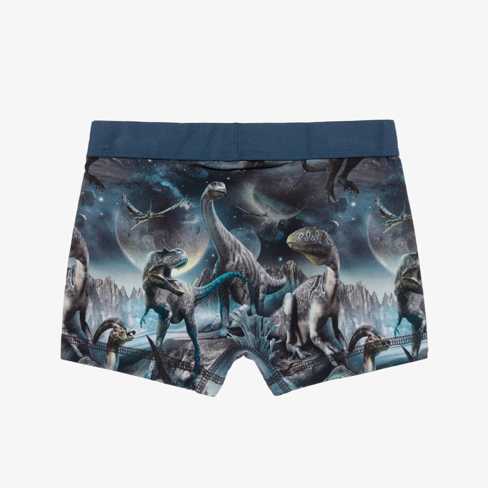 Molo-Boys Cotton Dinosaur Boxer Shorts | Childrensalon Outlet